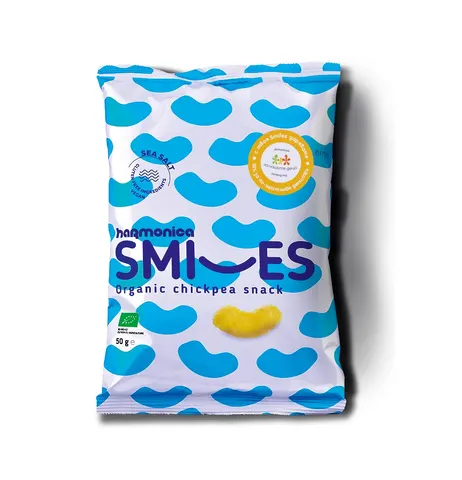 Био Smiles нахутени пръчици с морска сол Harmonica 50гр.