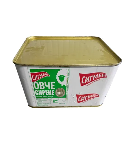 Бяло саламурено сирене от овче мляко – Метална кутия 4 кг.